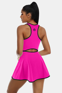 Thumbnail for Sleeveless Pink Tennis Dress