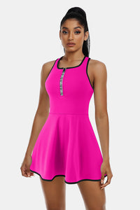 Thumbnail for Sleeveless Pink Tennis Dress
