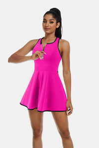 Thumbnail for Sleeveless Pink Tennis Dress