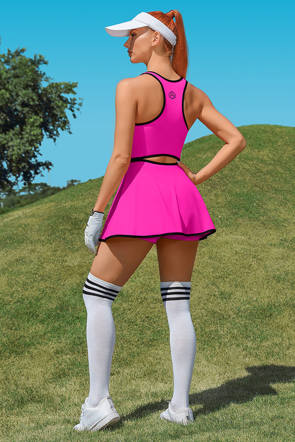 Sleeveless Pink Tennis Dress