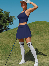 Thumbnail for Women's Athletic Tennis Dress – High-Waisted Workout Dress with Built-In Bra