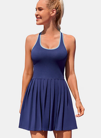 Thumbnail for Women’s Seamless Pleated Athletic Dress