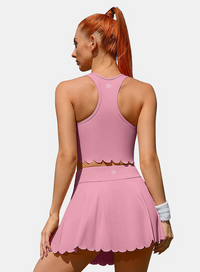 Thumbnail for Women's Athletic Tennis Dress – High-Waisted Workout Dress with Built-In Bra