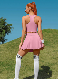 Thumbnail for Women's Athletic Tennis Dress – High-Waisted Workout Dress with Built-In Bra