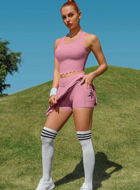 Thumbnail for Women's Athletic Tennis Dress – High-Waisted Workout Dress with Built-In Bra