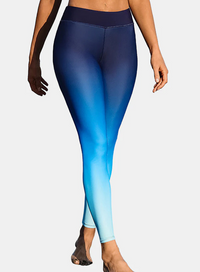 Thumbnail for Blue Gradient High Waist Swim