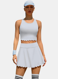 Thumbnail for Women's Athletic Tennis Dress – High-Waisted Workout Dress with Built-In Bra