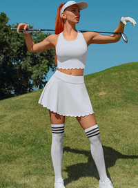 Thumbnail for Women's Athletic Tennis Dress – High-Waisted Workout Dress with Built-In Bra