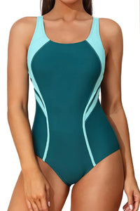 Thumbnail for AquaShape Women’s Tummy Control One-Piece Swimsuit – Racerback Athletic Swimwear