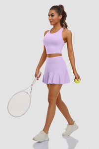 Thumbnail for Taro Purple Activewear Skirt Set