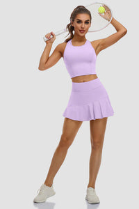 Thumbnail for Taro Purple Activewear Skirt Set