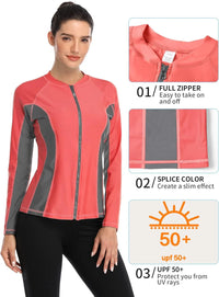 Thumbnail for Ash Powder Colorblock Long Sleeve Rash Guard
