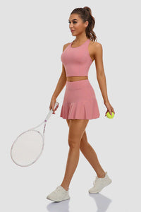 Thumbnail for Pink 2-Piece Tennis Outfit for Women