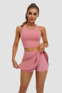 Thumbnail for Pink 2-Piece Tennis Outfit for Women