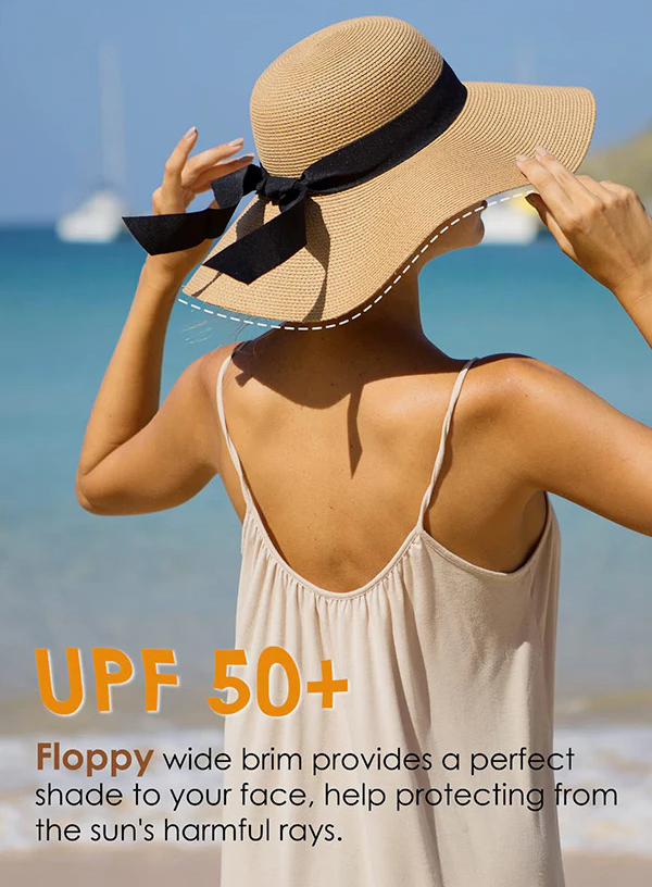 Women’s Wide Brim Sun Straw Hat
