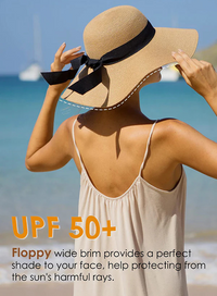 Thumbnail for Women’s Wide Brim Sun Straw Hat
