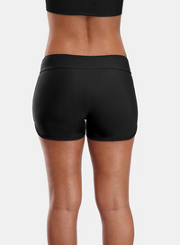Thumbnail for Women’s Sporty Side V-Slit Swim Boyshorts
