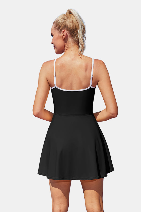 Women's Adjustable Black Tennis Dress