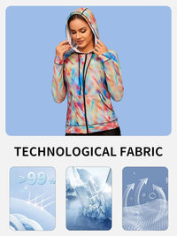 Thumbnail for Rainbow Dye Quick-Dry Long Sleeve Rash Guard