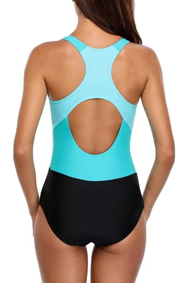 Women's One-Piece Athletic Racing Swimsuit – Lap Swimming & Competition Ready