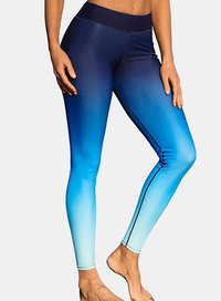 Thumbnail for Blue Gradient High Waist Swim