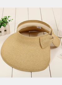 Thumbnail for Women’s Roll Up Foldable Wide Brim Sun Visor Straw Hat