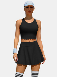 Thumbnail for Women's Athletic Tennis Dress – High-Waisted Workout Dress with Built-In Bra