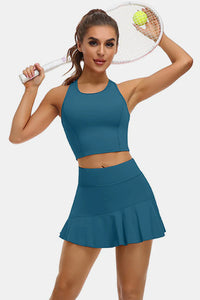 Thumbnail for Navy 2-Piece Tennis Outfit for Women