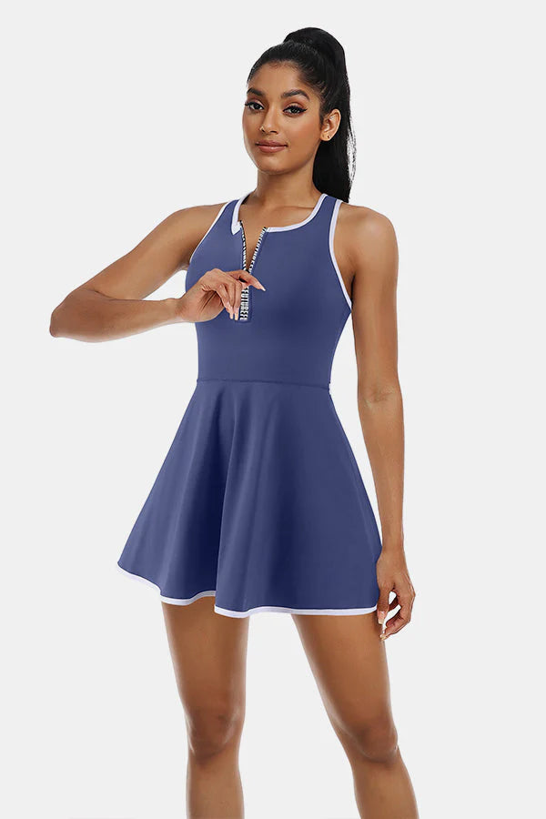Sleeveless Navy Tennis Dress
