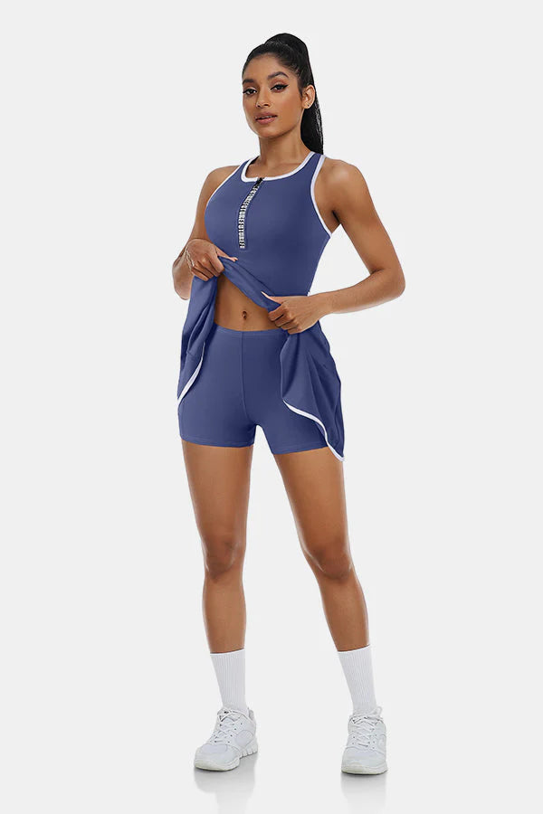 Sleeveless Navy Tennis Dress