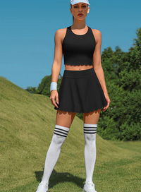 Thumbnail for Women's Athletic Tennis Dress – High-Waisted Workout Dress with Built-In Bra
