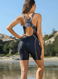 Thumbnail for One-Piece Swimsuit with Contour Accents