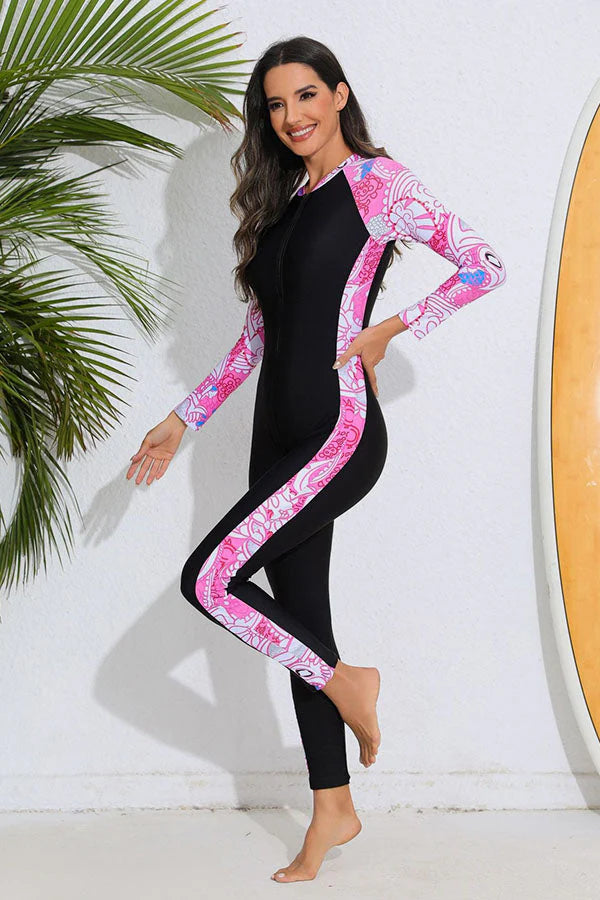 Bright Pink Full-Coverage Wetsuit