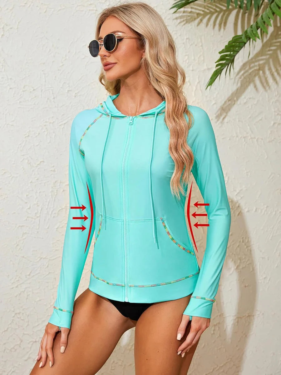 Lake Green Quick-Dry Long Sleeve Rash Guard