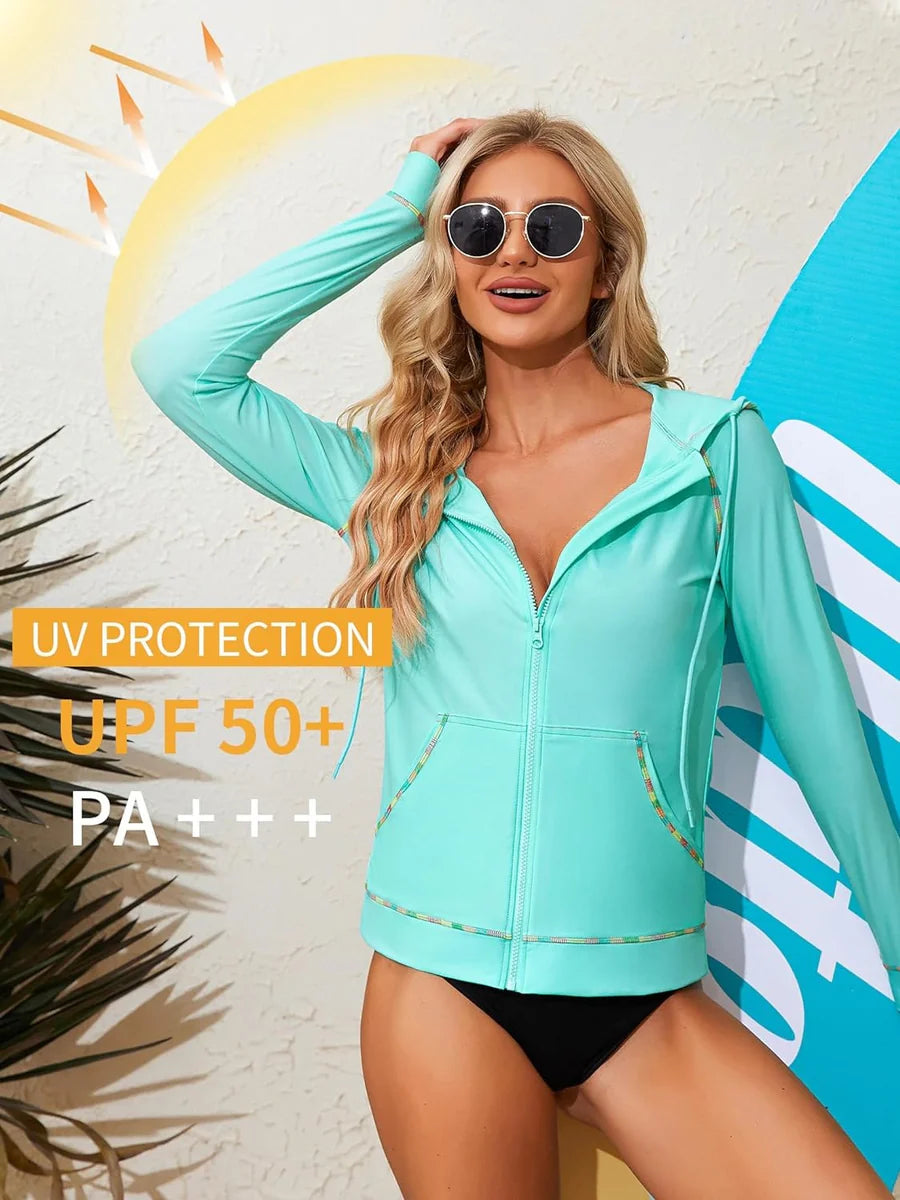 Lake Green Quick-Dry Long Sleeve Rash Guard