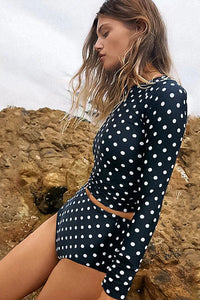 Thumbnail for Polka Dot Two-Piece Long Sleeve UPF50+ Rash Guard