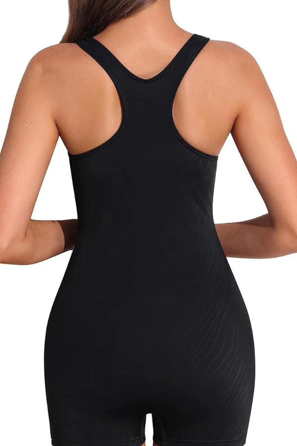 Women's Boyleg One-Piece Competitive Swimsuit – Water Aerobics & Training