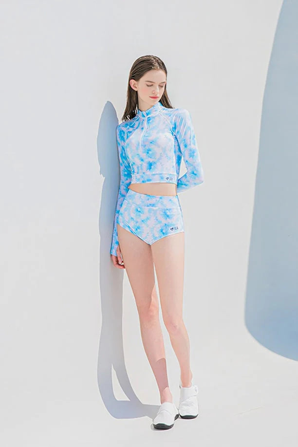 Fashionable Tie Dye Print Long Sleeve