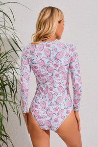 Thumbnail for EternaGlow Paisley Long Sleeve Rash Guard