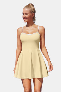 Thumbnail for Women's Adjustable Yellow Tennis Dress