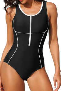 Thumbnail for Women's Boyleg One-Piece Competitive Swimsuit – Chlorine-Resistant & Supportive