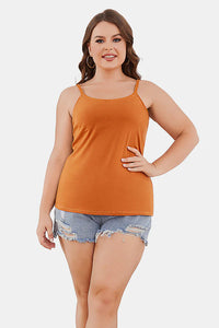 Thumbnail for Cotton Camisole Tank Top with Shelf Bra