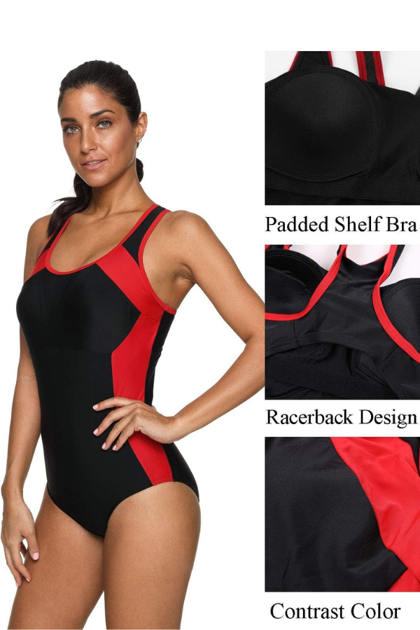 Women's One-Piece Athletic Racing Swimsuit – Lap Swimming & Training