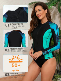 Thumbnail for Aqua Gradient Long Sleeve Rash Guard
