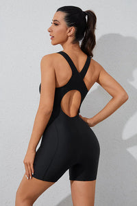 Thumbnail for Black Racerback Swimsuit