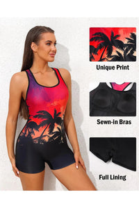Thumbnail for Women's Boyleg One-Piece Competitive Swimsuit – Water Aerobics & Training