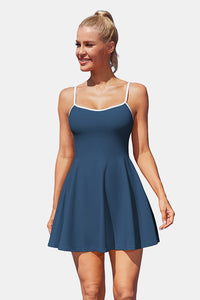 Thumbnail for Women's Adjustable navy Tennis Dress